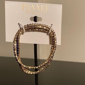 Panacea Gold and Blue Beaded Bracelet